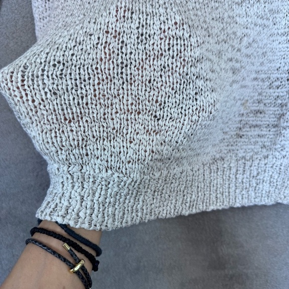 Casual Corner Gray Textured Knit Long Sleeve Pullover - Picture 2 of 11